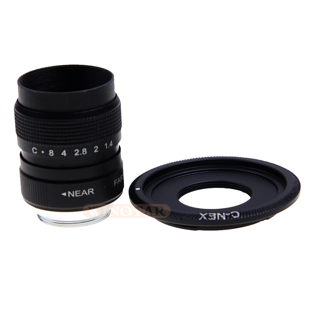 NEW Fujian 25mm F1.4 CCTV TV lens + C-NEX Mount Ring for Sony E:NEX3 NEX-F3 NEX-5/5N/5R NEX-5T NEX6 NEX7 A6000 A6300 A6500 A7000