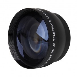 TOP 52mm 2X Magnification Telephoto Lens for Nikon AF-S 18-55mm 55-200mm Lens Camera