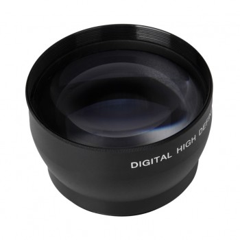TOP 52mm 2X Magnification Telephoto Lens for Nikon AF-S 18-55mm 55-200mm Lens Camera