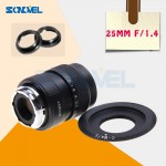 25mm F1.4 CCTV TV Movie lens+C Mount for Olympus Micro 4/3 m4/3 EP1 EP2 EP3 EP5 EPL1 EPL2 EPL3 EPL5 EPM1 OM-D EM5 EM10 C-M4/3