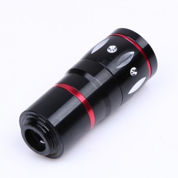 Universal 10X Zoom  16 Degree Clip-On Aluminum Telephoto Manual Focus Camera Lens Phone Lens  For Various Smart Phone FW1S