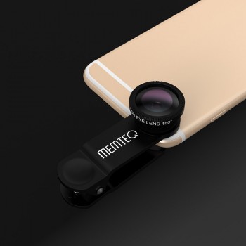 MEMTEQ 8 in 1 Clip-on Cell Phone Lens camera lens,Super Fisheye + Wide Angle + Macro Camera Lens + EXT barlow 2X +CPL polarizer