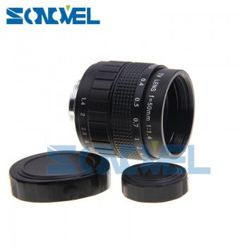 50mm CCTV F1.4 TV Movie lens+C Mount+Macro ring+lens hood for Sony E Mount NEX-5C NEX-5N NEX-C3 NEX-5 NEX-3 A6500 A6300 A6100
