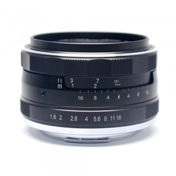 Meike 25mm F1.8 Large Aperture Wide Angle Lens Manual Focus Lens for Panasonic Olympus M4/3-mount Mirrorless Cameras with APS-C