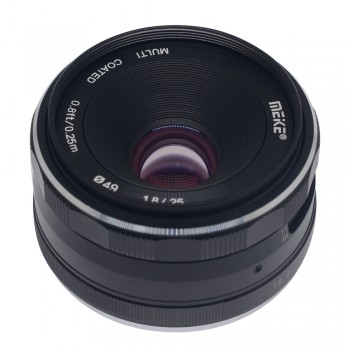 Meike 25mm F1.8 Large Aperture Wide Angle Lens Manual Focus Lens for Panasonic Olympus M4/3-mount Mirrorless Cameras with APS-C