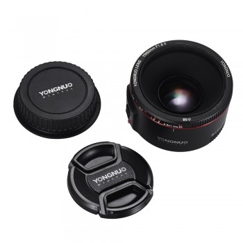 YONGNUO YN50mm F1.8 II Lens AF/MF Standard Prime Large Aperture Auto Focus Bokeh Effect Lens for Canon EOS 70D 5D2 5D3 600D