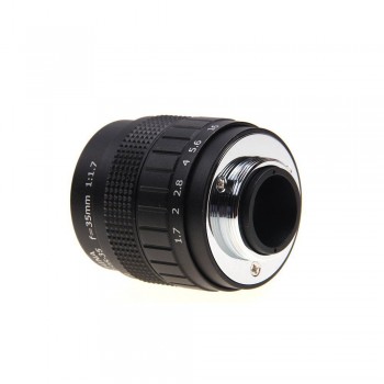 Fujian CCTV 35mm f1.7 Lens + C-FX Mount Ring for Fuji Fujifilm X-A2 X-A1 X-T1 X-T2 X-T10 X-TX-20 E1 X-E2 X-1M X-Pro1 X-Pro2