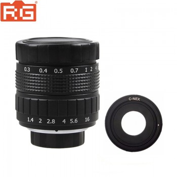 Fujian 50mm F1.4 CCTV TV Movie lens+C-NEX Mount for SONY E Mount NEX3 NEX6 NEX7 A6500 A6300 A6000 A5000