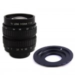 Fujian 50mm F1.4 CCTV TV lens+C-M4/3 for Panasonic G6,GF6,GH3,G5,GF5,GX1,GF3,G3,GH2,G2,G10,G1,GH1,GF1,G7,GF7K,GF7c,GX7K,GX7,GM1