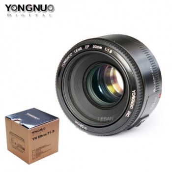 YONGNUO Lens YN50mm f1.8 YN EF 50mm f/1.8 AF Lens YN50 Aperture Auto Focus for Canon EOS 60D 70D 5D2 5D3 600d Canon DSLR Cameras