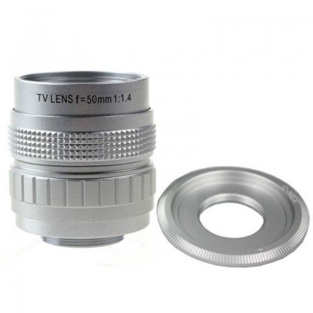Fujian 50mm F1.4 CCTV TV Movie lens+C Mount to Sony A6000 A6500 A6300 A5000 NEX-5T N-3N N6 N7 N-5R NEX6 NEX7