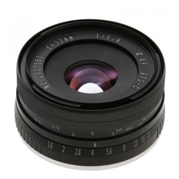 Professional Digital Camera Lens 32mm F1.6 Large Manual Prime Fixed Lens APS-C for Sony E-Mount Digital Mirrorless