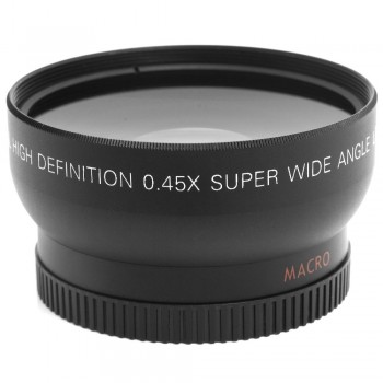 Lightdow 52MM 0.45x Wide Angle Lens + Macro Lens for Cannon  D5000 D5100 D3100 D7000 D3200 D80 D90 D3200 18-55MM Camera Lens