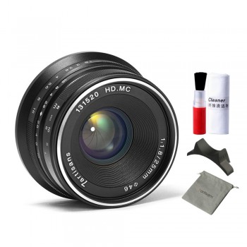 7artisans 25mm F1.8 Prime Lens to All Single Series for E Mount Sony Canon EOS-M Mout Micro 4/3 Cameras Olympus Panasonic