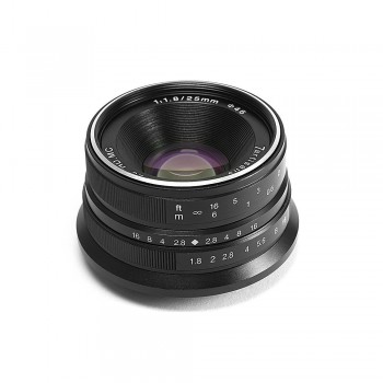 7artisans 25mm F1.8 Prime Lens to All Single Series for E Mount Sony Canon EOS-M Mout Micro 4/3 Cameras Olympus Panasonic