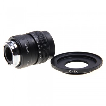 Fujian 3in1 25mm F1.4 35mm f1.7 50mm Movie CCTV Lens C-FX Mount Ring KIT for Fuji Fujifilm X-E2 X-E1 X-Pro1 X-M1 X-A2 X-A1 X-T1