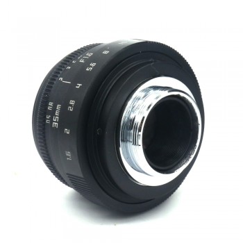 Fujian 35mm F1.6 camera CCTV  Lens C Mount+Lens Hood for Nikon 1 J5 S2 J4 V3 AW1 S1 J3 V2 J2 J1 V1  shipping free