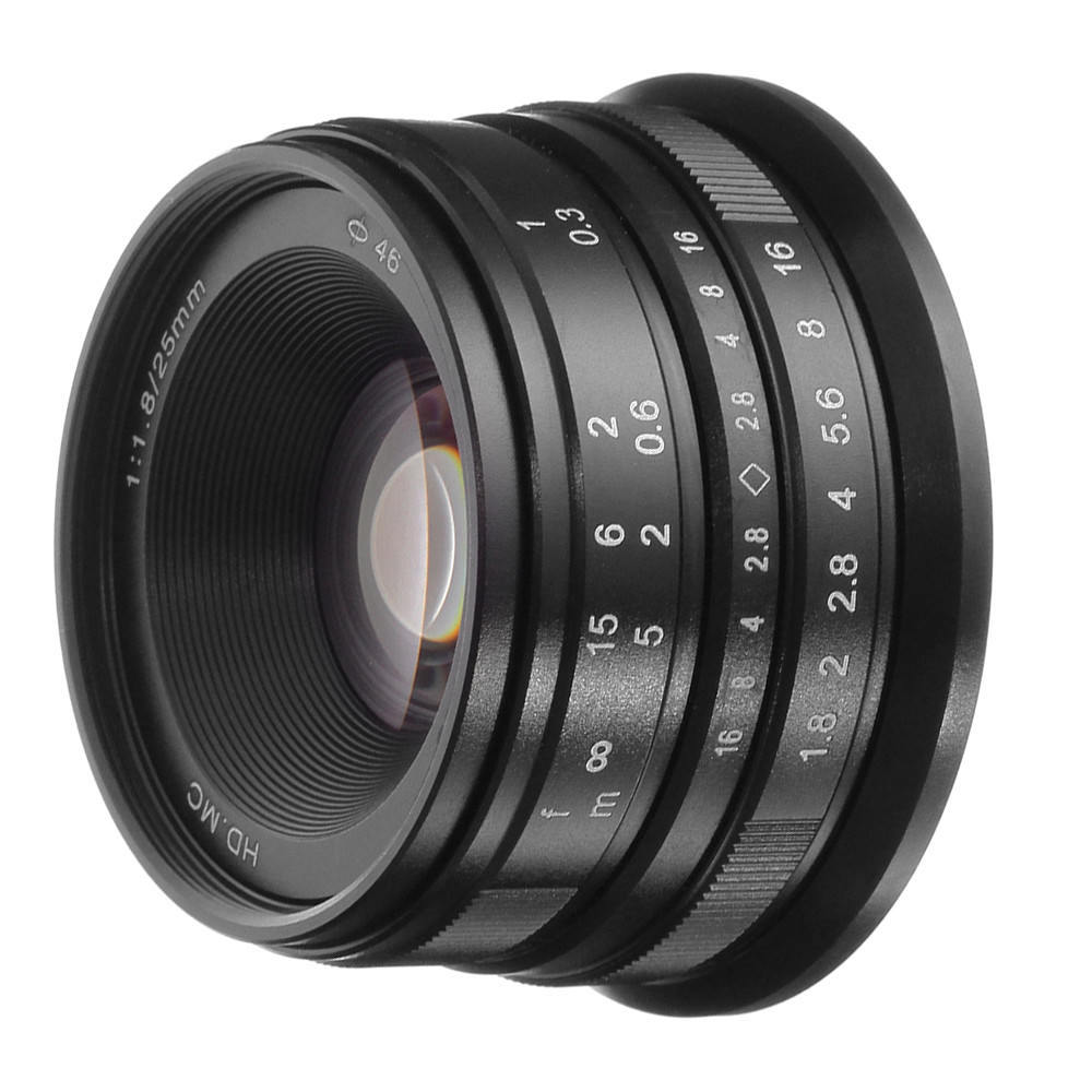 25mm F/1.8 Prime Lens Manual Focus MF For Canon EOS M EF-M Mount EOS M, M2, M3, M5, M6, M10, M100