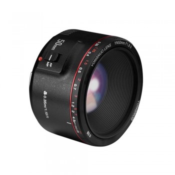 YONGNUO lens YN 50mm F1.8 II Standard Prime Af/Mf Camera Lens 0.35m Focus Metal bayonet YN 50 1.8 II Lenes For Canon