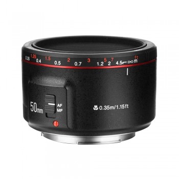 YONGNUO lens YN 50mm F1.8 II Standard Prime Af/Mf Camera Lens 0.35m Focus Metal bayonet YN 50 1.8 II Lenes For Canon
