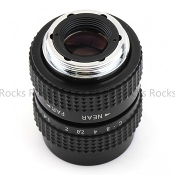 Pixco 25mm f/1.4 CC TV Lens + Lens Hood + Macro Ring + C Mount to camera adapter for Nikon1 M4/3 /For Pentax Q Nex For Fuji fx