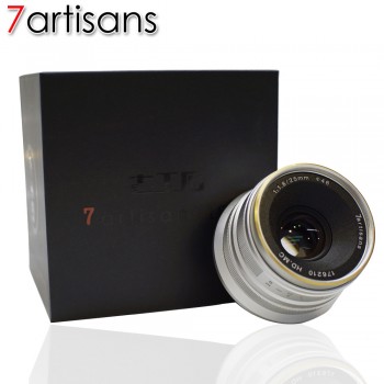 7 artisans 25mm / F1.8 Prime Lens for All Sony E Mount /Canon EOS-M Single Series Mount / Fuji FX Mounting / Olympus M43 Mount