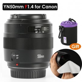 YONGNUO YN50mm F1.4 Standard Prime Lens Large Aperture Auto Focus (AF)/Manual Focus (MF) 50mm Lens for Canon EOS Camera 5DIV 60D