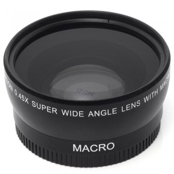 CUJMH Lightdow 55MM 0.45x Wide Angle Lens + Macro Lens for Sony Alpha A77 A280 A290 A380 A390 A580 A590 DSLR Camera