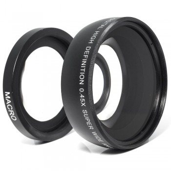 CUJMH Lightdow 55MM 0.45x Wide Angle Lens + Macro Lens for Sony Alpha A77 A280 A290 A380 A390 A580 A590 DSLR Camera