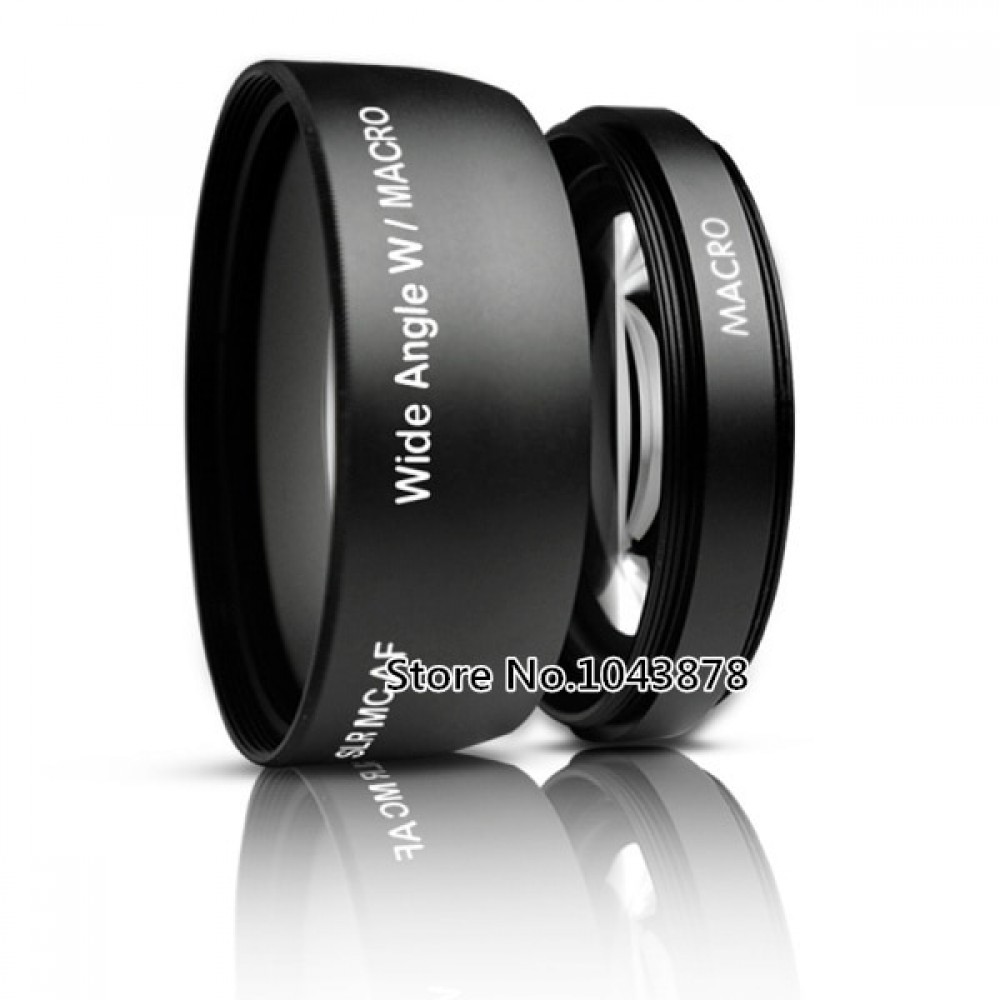 58MM 0.45x Wide Angle Fisheye Lens with Macro for Canon DSLR T1i T2i XTi XSi