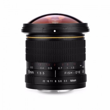 8mm F/3.5 Ultra Wide Angle Fisheye Lens for APS-C/ Full Frame Canon EOS 1200D 760D 750D 700D 70D 60D 7D 6D 5D2 5D3 DSLR Camera