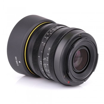 Kamlan lens 50mm F1.1 APS-C Large Aperture Manual Focus Lens For Canon EOS-M NEX Fuji X M4/3 Cameras With lens Hood