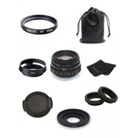 new arrive FUJIAN 35mm f1.6 C mount CCTV Lens II +C mount adapter ring+Macro For Canon EOS M EF-M Mirrorless free shipping
