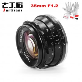 7artisans 35mm F1.2 APS-C Manual Fixed Prime Lens for Sony E Mount Canon EOS-M Mount Fuji FX Mount A6500 A6300 A7 X-A1 M5 M6 M10