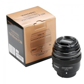YONGNUO 100mm Lens YN100mm F2.0 AF/MF Fixed Focus Lens for Nikon F Mount D3200 D3400 D3100 D5300 D7200 D7100 for DLSR Camera