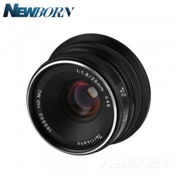 7artisans 25mm / F1.8 Prime Lens to All Single Series for Sony E Mount /Canon EOS-M Mount/Fuji FX Mount /M43 Panasonic Olympus