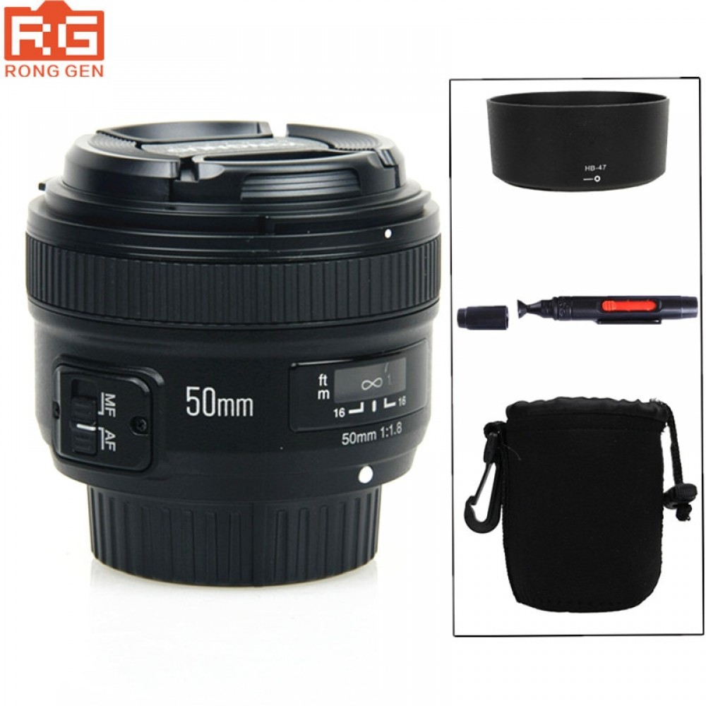 YONGNUO YN 50mm f/1.8 AF Lens YN50mm Aperture Auto Focus Large Aperture for Nikon DSLR Camera as AF-S 50mm 1.8G