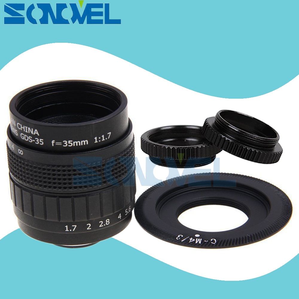 FUJIAN 35mm F1.7 CCTV TV Movie lens+C Mount+Macro ring for Olympus Micro 4/3 m4/3 EP3 EP5 EPL1 EPL2 EPL3 EPL5 EPM1 OM-D EM5 EM10