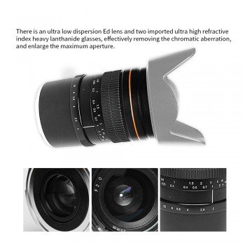 Kelda 35mm F2.0 Full Frame Fixed-focus Large Aperture Prime Manual Lens for Sony / Canon / Nikon D850 D810 A7 A7S A7R 5D 6D 80D