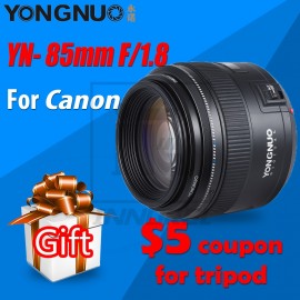 Original YONGNUO YN85mm f1.8 85mm Fixed Focus Camera Lens AF/MF Lens for Canon EF Mount EOS Cameras 70D Portrait photography