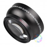 43mm 0.45x Wide Angle amp; Macro Conversion Lens 0.45x 43 Wide-Angle Lens with Macro 62 mm Mount Front Thread