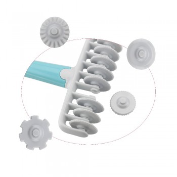 37pcs/set Kitchen Baking Tool Fondant Ribbon Cutter, 4 Different Gears Embosser Set Noodle Dough Cutter Pastry Tools for cake