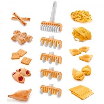 37pcs/set Kitchen Baking Tool Fondant Ribbon Cutter, 4 Different Gears Embosser Set Noodle Dough Cutter Pastry Tools for cake