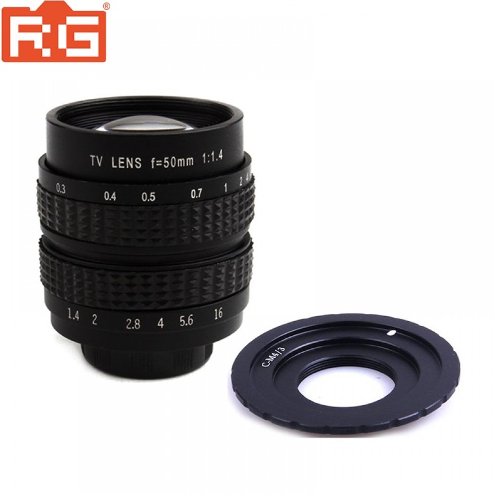 Fujian 50mm F1.4 CCTV Movie Lens+C-M4/3 Mount to Micro 4/3 m4/3 EPL5 EPM3 EPL7 OM-D for Panasonic Olympus