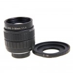 Fujian 50mm F1.4 CCTV Movie lens + C Mount to Nikon 1 S2 J5 J4 J3 J2 V1 V2 V3 N1 AW1