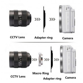 Fujian 50mm F1.4 CCTV Movie lens + C Mount to Nikon 1 S2 J5 J4 J3 J2 V1 V2 V3 N1 AW1