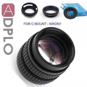 ADPLO 50mm f/1.4 CC TV F1.4 Lens + 3 Gift Suit For Canon EOS M Micro 4/3 Nex For Nikon 1  Pentax Q Fuji FX OM-DE-M10 II E-M5 II