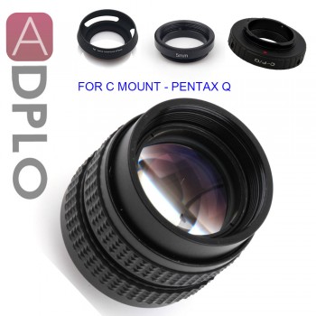 ADPLO 50mm f/1.4 CC TV F1.4 Lens + 3 Gift Suit For Canon EOS M Micro 4/3 Nex For Nikon 1  Pentax Q Fuji FX OM-DE-M10 II E-M5 II