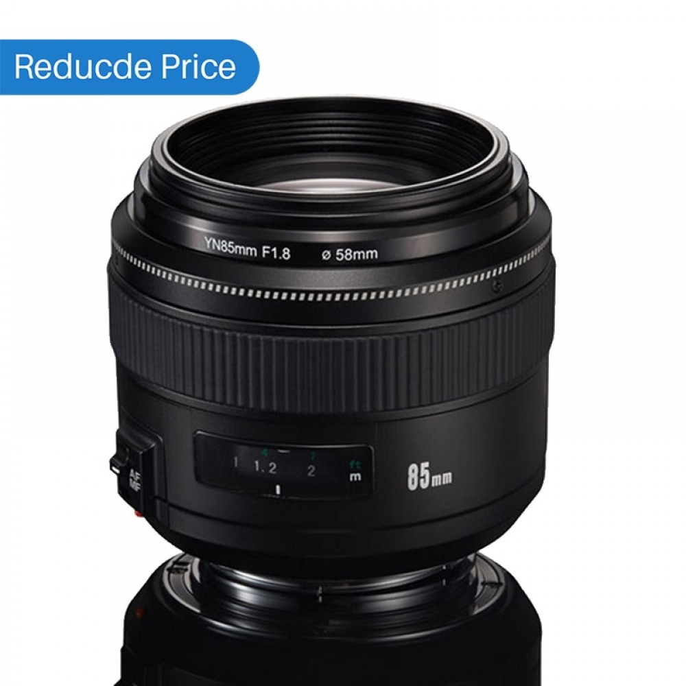 Ulanzi Yongnuo YN85mm F1.8 Standard Medium Telephoto Lens AF/MF for Canon EF Camera 7D 5D Mark III 80D 70D 760D Fixed Focus