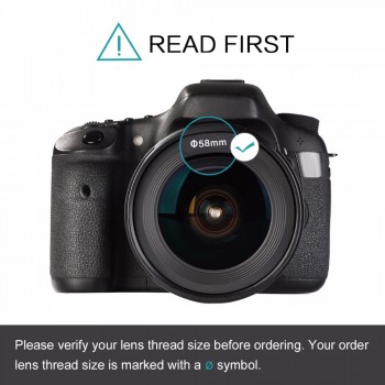 58mm Wide Angle Fisheye Camera Lens 0.35x with a Macro Lens for Canon EOS 700D 650D 600D 550D 1100D Rebel T5i T4i T3i T3 T2i